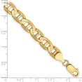 thumbnail image 4 of Auriga Fine Jewelry 14K Yellow Gold 8mm Concave Anchor 9inch Chain Bracelet for Men, 4 of 5