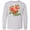 AC-Heather Grey, variant on Inktastic I'm One in a Melon Watermelon Heart Long Sleeve Youth T-Shirt