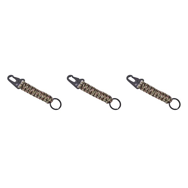 Eigraketly Llavero Paracord al aire libre 242lbs llavero cuerda hebilla portátil senderismo colgante cordón llavero camuflaje Type1 NO1 Eigraketly CBP255131