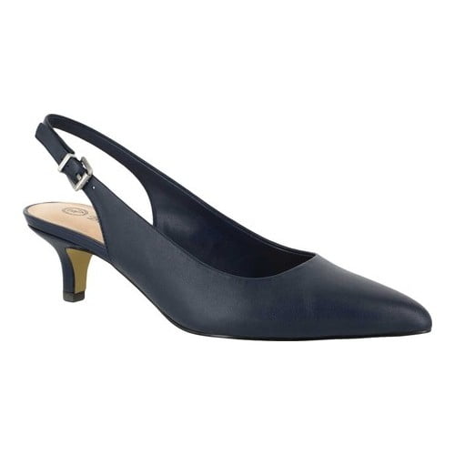 bella vita women's scarlett slingback size 9 black leather