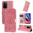 thumbnail image 5 of Funda tipo cartera GANGXUN para Xiaomi Poco F3 Pro , diseño girasol, cuero PU, soporte, cierre magnético, tarjetero, 5 of 5