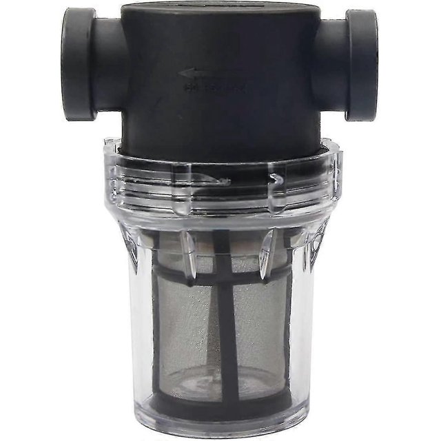Pipeline Water Pump Filter 1/2" With 100 Mesh Stainless Steel Strainer, Inline Mesh Filter For Garden Watering
