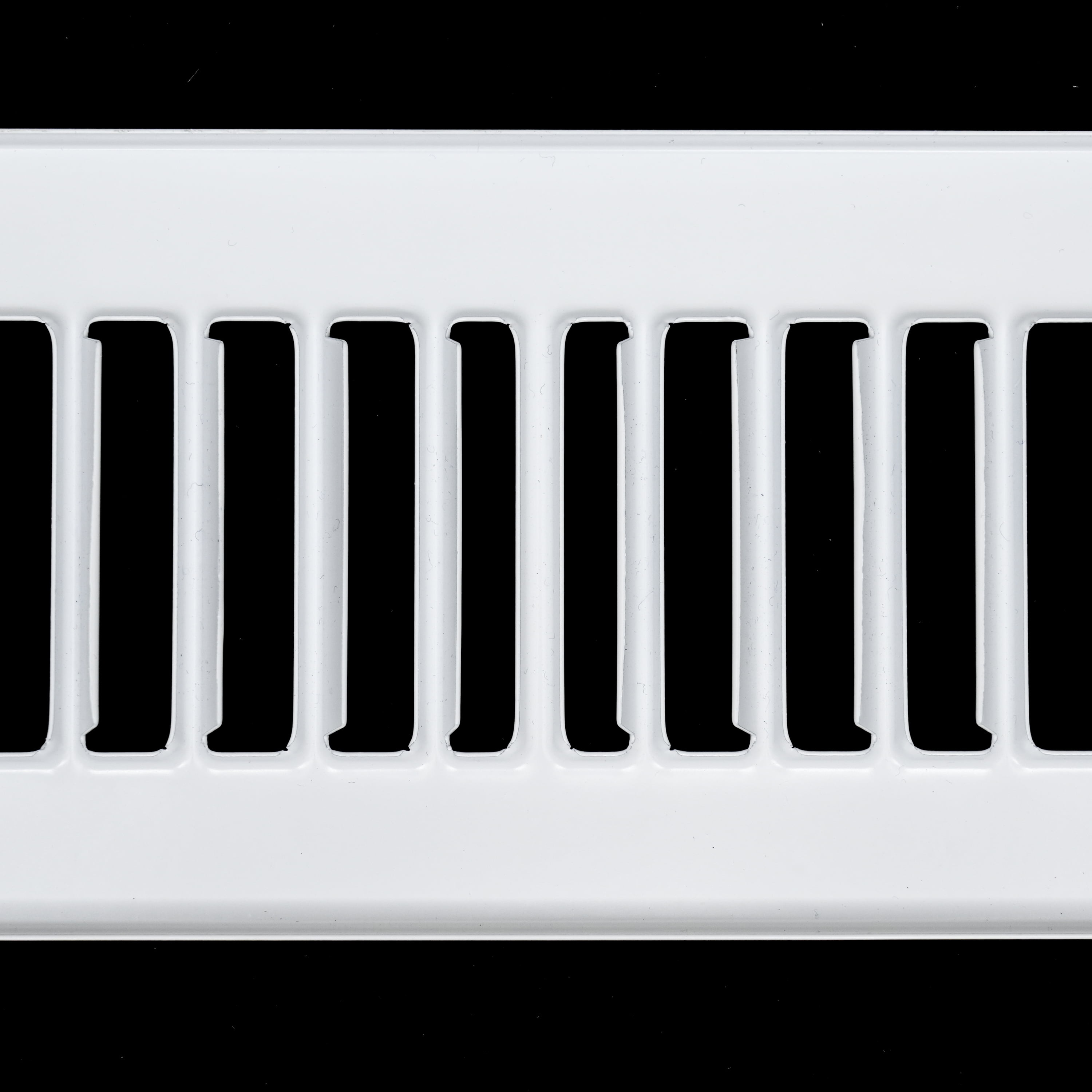 [2 Pack] Fits 2x14 Duct Opening | Toe Kick Vent Cover by Handua | Cabinet Toe Kick Space Register Grille | HVAC Toe Space Vent Cover | Outer Dimensions: 3 3/8" X 15 3/8" | White