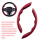 thumbnail image 5 of Embellecedor de marco para volante de coche, pegatina de decoración para camión y automóvil, Kit Interior antideslizante Universal, rojo de Automoción decorativa y accesorios Fibra de Carbono Rojo, 5 of 6