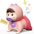thumbnail image 3 of KEINXS Baby Crawling Toys 6 Month Old Baby Girl Toys Baby Toys 6 to 12 Months Music & Light Infant Toys   Tummy Time Toys for 1 Year Old Girl, 3 of 7