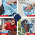 thumbnail image 7 of Microfiber Cleaning Cloth for Kitchen, Household & Car Cleaning, 12packs, Size: 12.6" x 12.6"-High Performance - 1200 Washes, 7 of 7