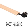 thumbnail image 5 of YIGSECU Floor Wire Cover Flexible Cut To Length Cord Concealer For Home Flame Retardant PVC Cable Management Channel, 5 of 8