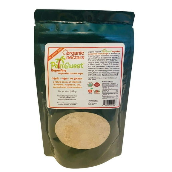 Organic Nectars Coconut Sugar Superfine 8 oz