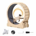 thumbnail image 1 of QinaQin Rueda de ejercicio para gato de 35.4 pulgadas, caminadora silenciosa con sistema de bloqueo y alfombra desmontable, ideal para caminar, correr y entrenar, 1 of 7