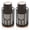 2 Pack Black, variant on Bathroom Cup Dispenser with Acacia Wood Stand