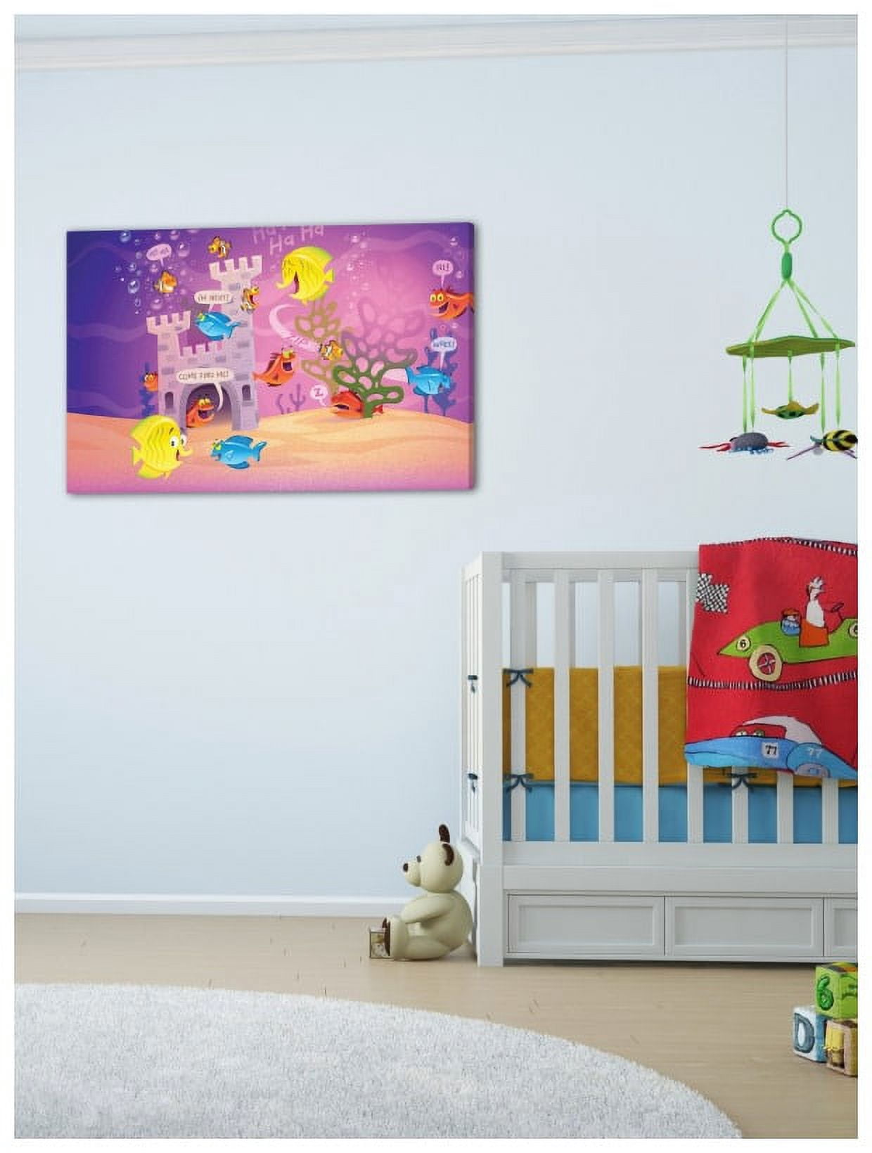 Marmont Hill "Fishes" by Curtis Painting Print on Canvas