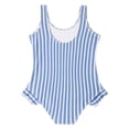 thumbnail image 5 of Piuwrlz Kids Girls Swimsuits 6 Years Girl Swimwear Stripe Beach Swimming Suit Blue Size 6 Years, 5 of 10