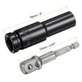 thumbnail image 2 of Uxcell Socket Accessory Set, 11mm Deep Socket 1/4" Hex Shank Impact Adapter with 1/2" Drive, 2 of 5