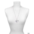 thumbnail image 3 of Delight Jewelry Silvertone Pink & Purple Butterfly Locket Always My Mother Bar Zoe Necklace, 3 of 4