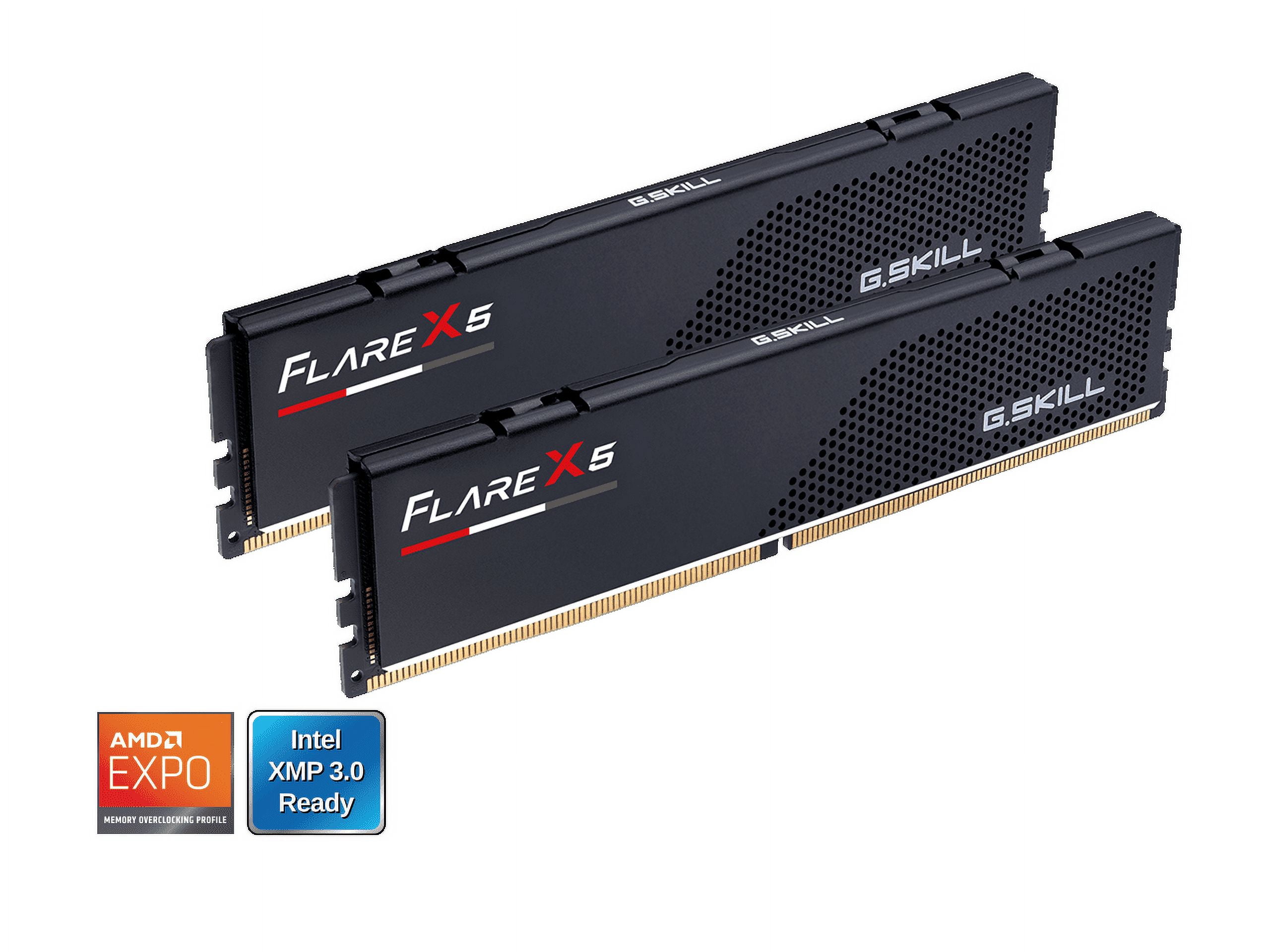 G.SKILL Flare X5 64GB (2 x 32GB) 288-Pin PC RAM DDR5 6000 (PC5 48000) Desktop Memory Model F5-6000J3636F32GX2-FX5