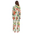 thumbnail image 3 of FORMRS Womens Pajama Set Long Sleeve Top and Pants with Pockets Soft Comfy Lounge Sleepwear, Sizes S-2XL, Colorful Flowers Pattern, 3 of 7