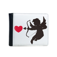thumbnail image 1 of Cupid Angel Love Heart Pattern Flip Bifold Faux Leather Wallet  Multi-Function Card Purse, 1 of 4