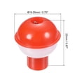thumbnail image 2 of Uxcell 0.75" Fishing Bobbers 16 Pack Plastic Push Button Round Fishing Float, 2 of 7