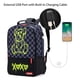 thumbnail image 2 of Mochila UNIKER para portátil de 15,6 pulgadas con puerto USB, diseño de grafiti, 2 of 6