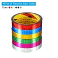 thumbnail image 3 of Uxcell 15mmx30m Prism Tape Holographic Reflective Self Adhesive Decor Assorted Color 6 Pack, 3 of 6