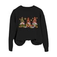 thumbnail image 1 of WEAIXIMIUNG Chandail en Molleton pour Femmes Col Rond Fermeture Éclair Mode de Noël Décontractée Imprimé Bonhomme de Neige Chandail à Manches Longues Sans Chapeau, 1 of 5