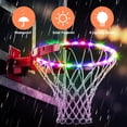 thumbnail image 2 of Luces LED de aro con control remoto con 4 modos y 16 colores, resistentes al agua para jugar al aire libre y mejorar el baloncesto nocturno, 2 of 8