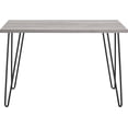 thumbnail image 3 of Mainstays Retro Computer Desk, Distressed Gray Oak, 3 of 10