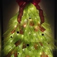 thumbnail image 2 of Yuarrent Llamador de puerta navideño, luminoso con tira de luces – Resistente al agua, duradero, fácil de guardar – Ideal para Navidad y Kits de decoración para fiestas Lazo rojo brillo, 2 of 6