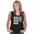 thumbnail image 4 of Worlds Okayest Mom Mothers Day Mama Tank Top Tee Shirt Women Brisco Brands S, 4 of 5