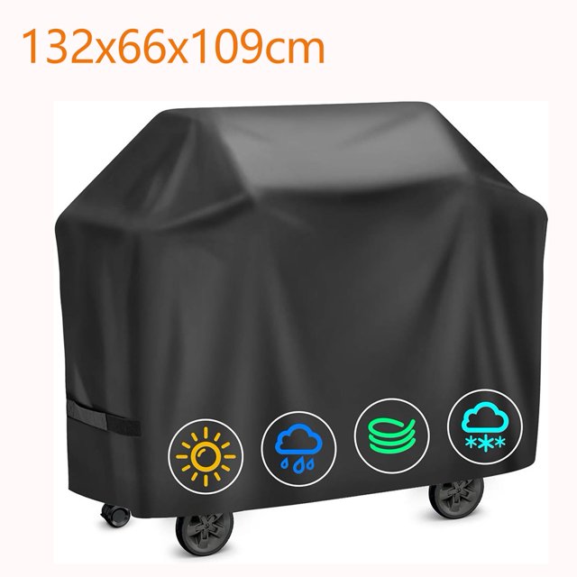 Bgsha Housse de Barbecue Imperméable Robuste Grande Housse de Barbecue à Gaz Protection UV Extérieure Tissu Oxford 420D