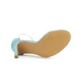 thumbnail image 3 of BLISSFUL STEP Women's Clear Ankle Strap Stiletto Heel Sandals Sky Blue 5, 3 of 7