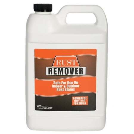 Rust and Iron Stain Remover, Spray and rinse - 1 Gallon (128 Ounces) - Safely and Easily Takes Out Rust and Iron Stains from Sinks, Dish Washers, Tile, Tubs, Siding, Concrete and (Best Rust Prevention Spray For Cars)
