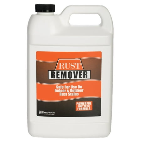 Rust and Iron Stain Remover, Spray and rinse - 1 Gallon (128 Ounces) - Safely and Easily Takes Out Rust and Iron Stains from Sinks, Dish Washers, Tile, Tubs, Siding, Concrete and (Best Way To Remove Rust Stains From Concrete)