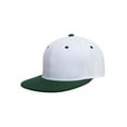thumbnail image 1 of Top Headwear Flat Bill Adjustable Snapback Cap - White/Green, 1 of 2