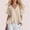 Khaki, variant on ClodeEU Women's V Neck Short Sleeve Blouse with Ruffle Hem, Casual Loose Fit Flowy Top Black,Women's Plus L