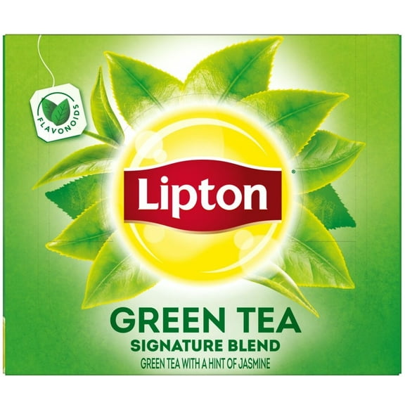 Lipton Green Traditional Blend Hot Tea Bags, 100 Percent Natural Signature Blend with Hint of Jasmine 100-Count Box