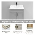 thumbnail image 3 of Light Grey Shaker Sink Base Bathroom Vanity Ready-to-Assemble Cabinet 36" Width, 3 of 9