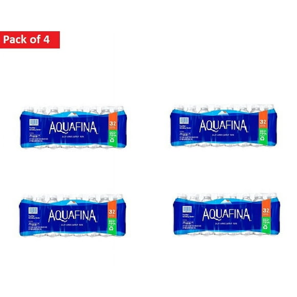 Aquafina Purified Drinking Water 16.9 oz, 32 - Pack of 4