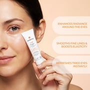 Sesderma C-Vit Ceramic Eye Contour, Brightening Hydrating Eye Cream with Cooling Ceramic Applicator, 0.5 fl oz
