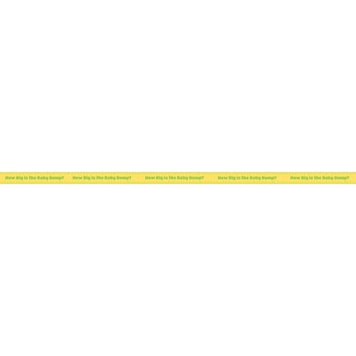 Yellow Grey Washing Line Baby Shower 20 Player Game Tape Measure How Big is Mummys Tummy