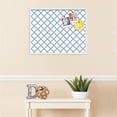 thumbnail image 3 of PinPix 28x22 Custom Cork Bulletin Board Diamond Modern Pattern Navy White Poster Board Has a Fabric Style Canvas Finish, Framed in Diamond Modern Pattern Navy White, by ArtToFrames (PinPix-1805), 3 of 5