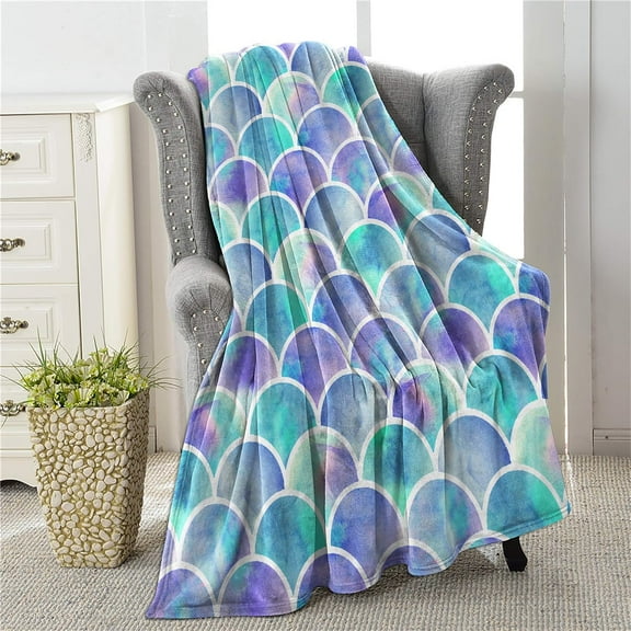 COLLA Shark Blanket for Boys Girls, Soft Plush Kids Throw Blanket Gift for Shark Lovers, Flannel Fleece Decor for Boys Room 50x40 Inch