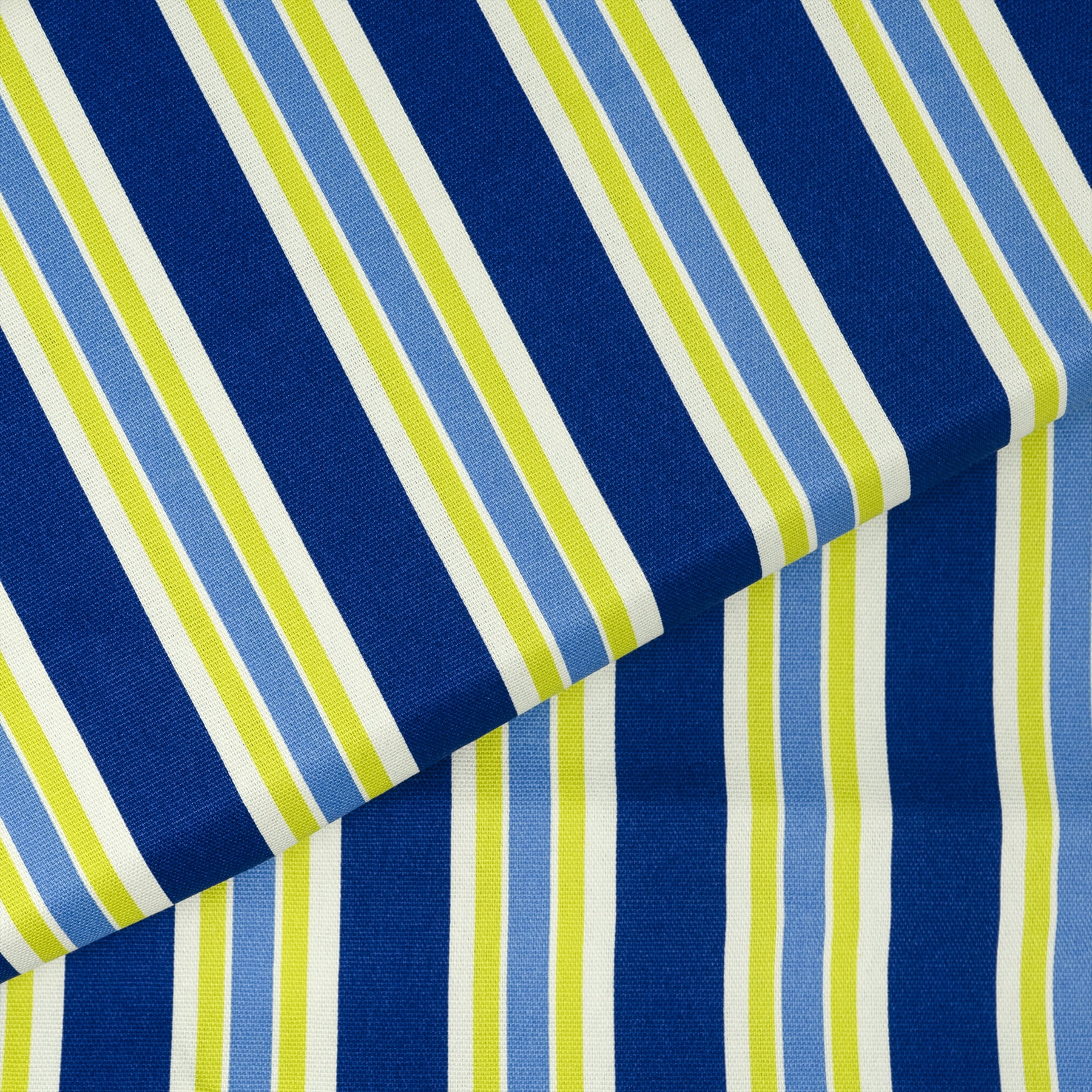 Waverly Inspirations 45" 100% Cotton Striped Sewing & Crafting Fabrics, 8 yd By the Bolt, Azure