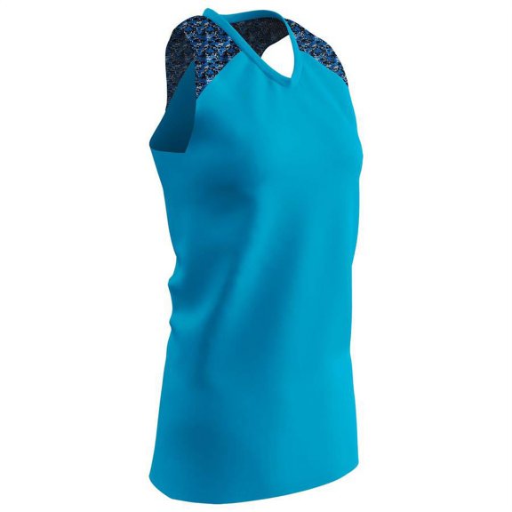 Champro Women's At Bat Softball Jersey Optic Blue, 2XL