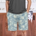 thumbnail image 6 of Men's Pajama Shorts Bottoms with Pockets Soft Lightweight Lounge Sleep Wear Hand Drawn Leaf, 6 of 6