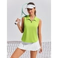 thumbnail image 6 of PINSPARK Golf Polo Shirts for Women UV Protection Tennis Tank Top Sleeveless V Neck Active Tops Quick Dry, 6 of 6