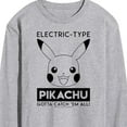 thumbnail image 3 of Pokémon - Pikachu Electric Type - Men's Long Sleeve T-Shirt, 3 of 5