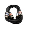 thumbnail image 1 of Cable de audio balanceado Dual Xlrf a Dual Xlrm de Audio2000 (ADC203G), 1 of 2
