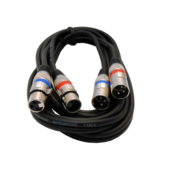 Cable de audio balanceado Dual Xlrf a Dual Xlrm de Audio2000 (ADC203G)