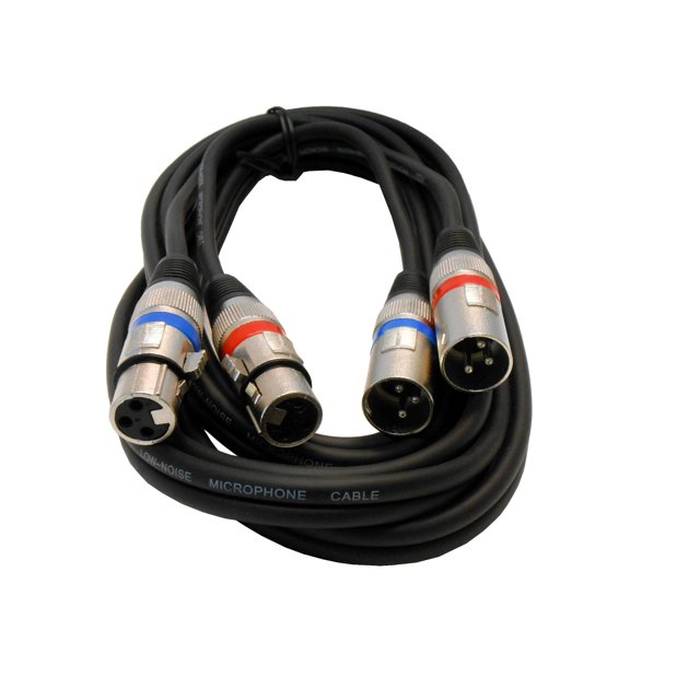 Cable de audio balanceado Dual Xlrf a Dual Xlrm de Audio2000 (ADC203G)